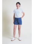 Short vaquero lazo cintura