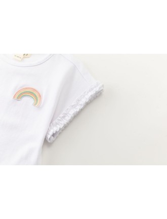 Camiseta arco iris flamenco