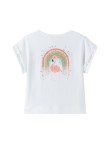 Camiseta arco iris flamenco