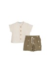 Conjunto camiseta y pantalón palmeras