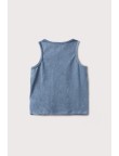 Camiseta tirantes azul medio