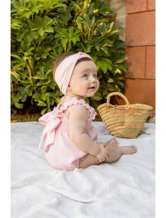 Peto rosa tirantes con lazo