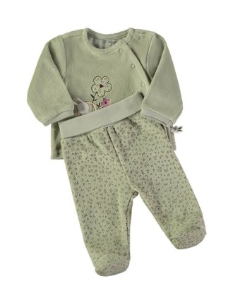 Conjunto verde estampado Babybol