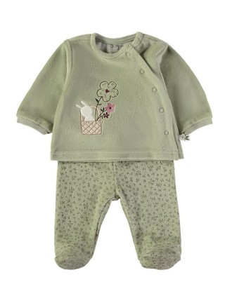 Conjunto verde estampado...