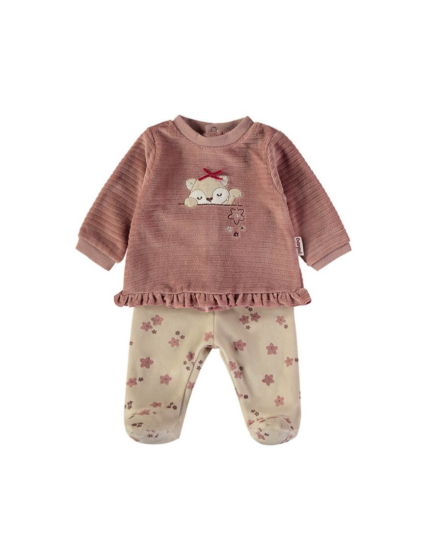 Conjunto con polaina estampada Babybol