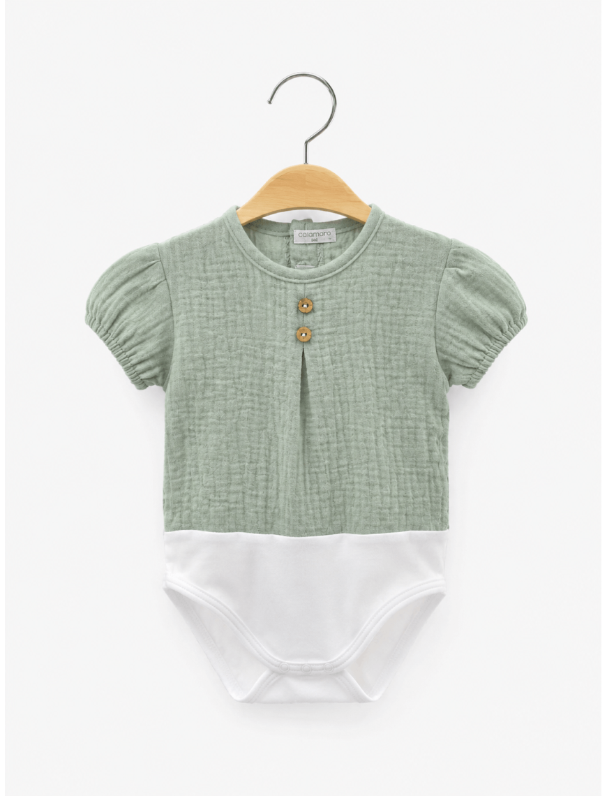 Bodi camisa verde Calamaro