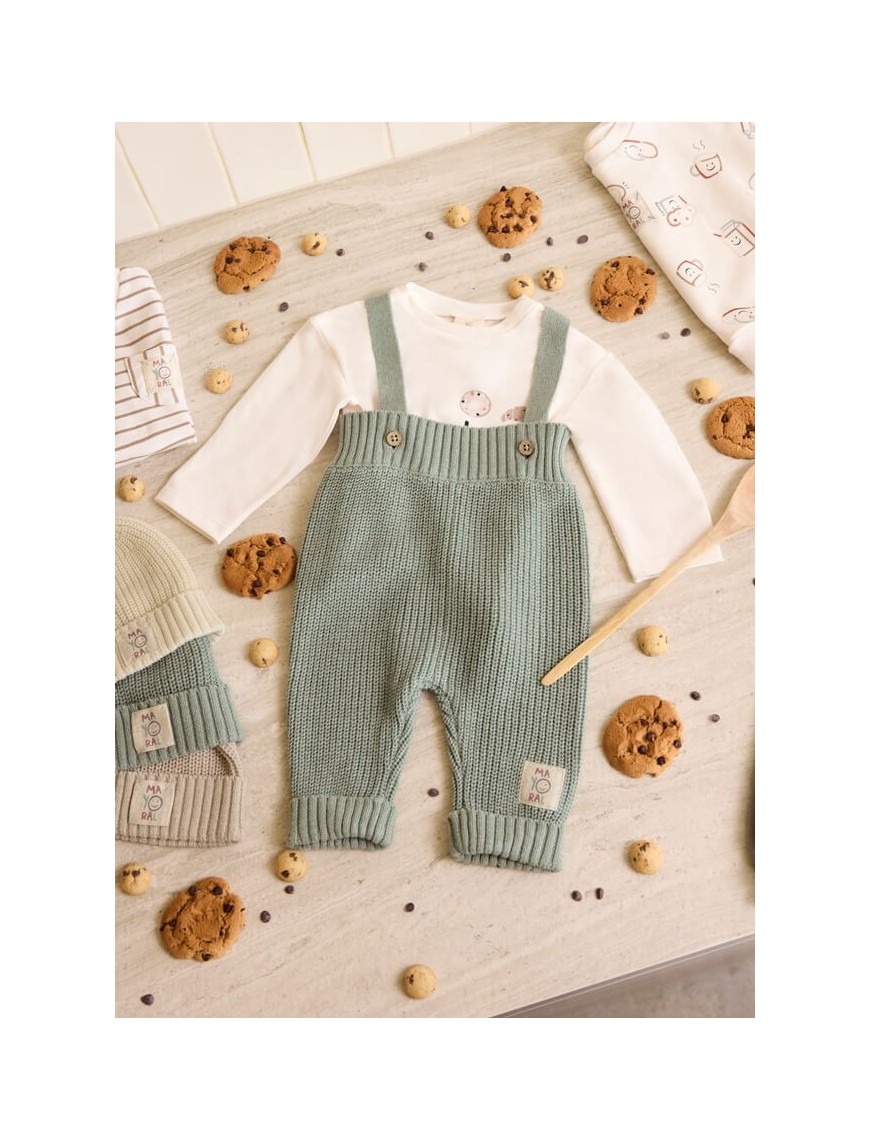 Peto tirantes tricot verde Mayoral