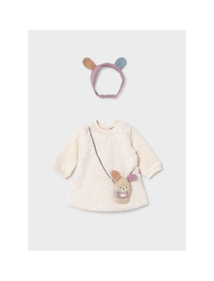 Vestido peluche osito Mayoral