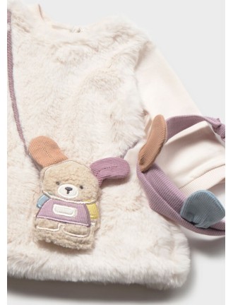 Vestido peluche osito Mayoral