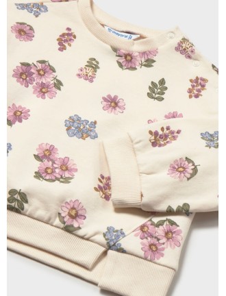 Sudadera flores Mayoral