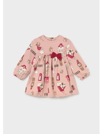 Vestido estampado casitas...