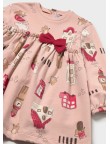 Vestido estampado casitas Mayoral