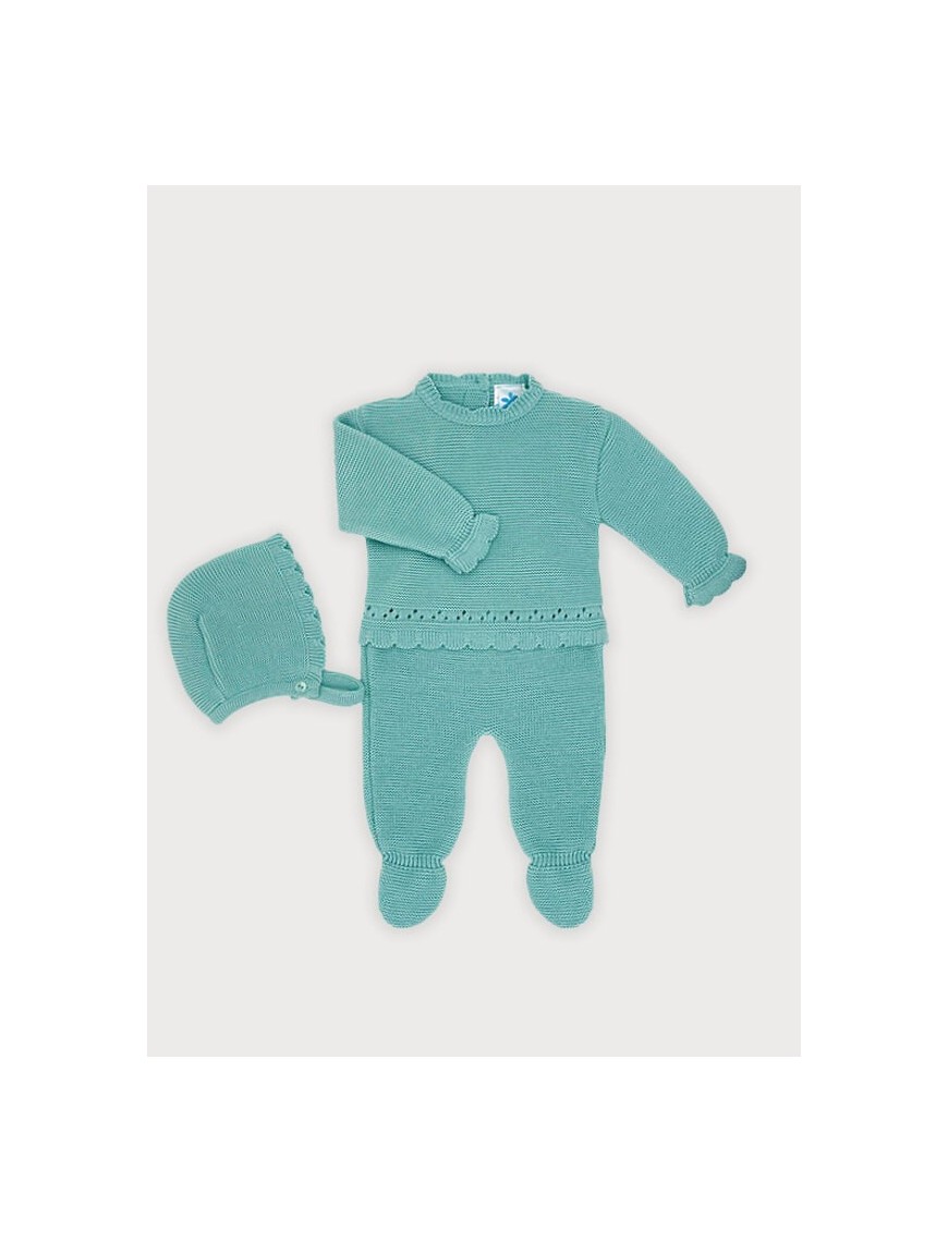Conjunto 3 piezas verde pálido Sardon