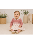 Vestido cuello flores Sardon