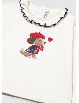 Camiseta volante perrito Mayoral
