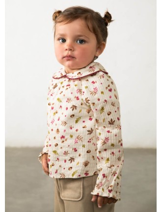 Blusa estampada texturas...