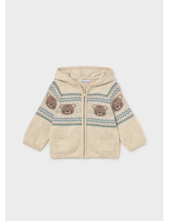 Sudadera cremallera tricot leoncito Mayoral