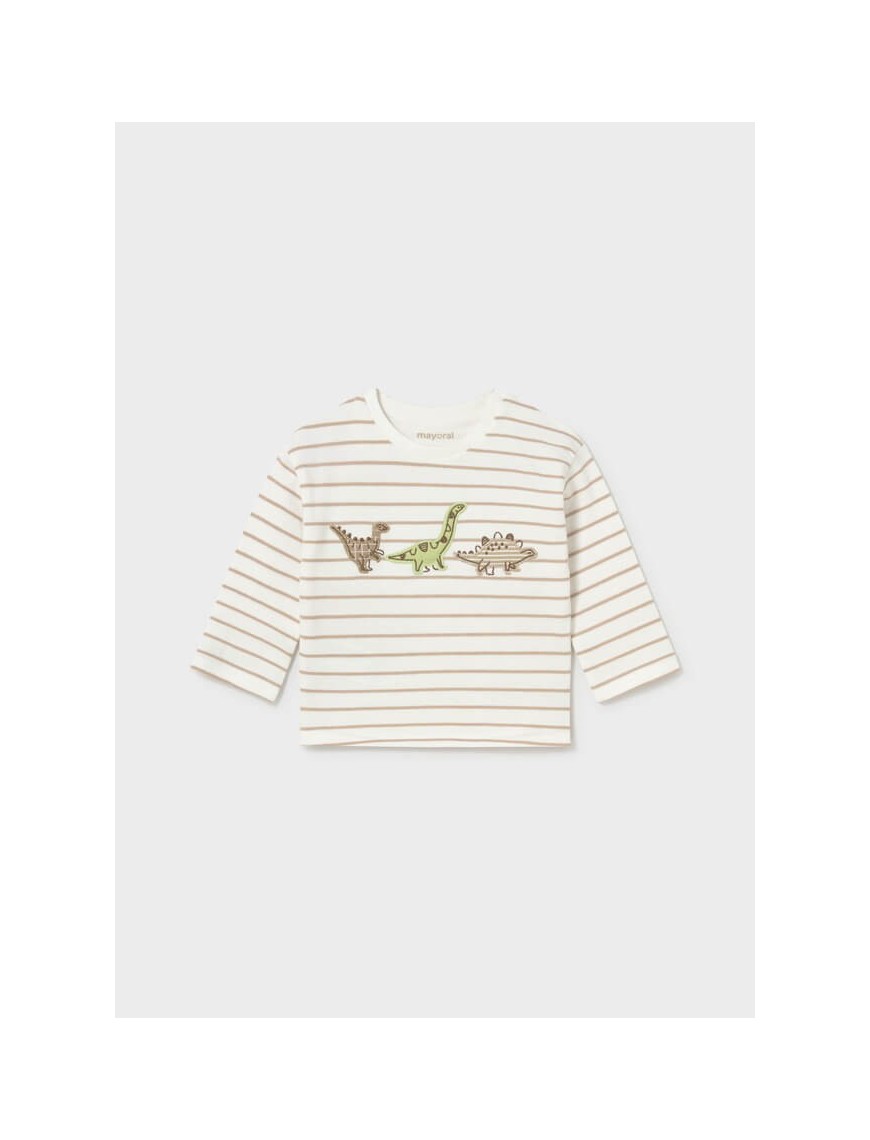 Camiseta rayas dinos Mayoral