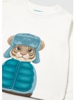 Camiseta imteractiva tigre Mayoral