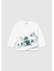 Camiseta tigre esquiando Mayoral