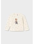 Camiseta niña con gatito Mayoral