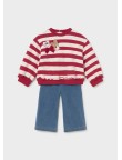 Conjunto sudadera rayas y pantalón Mayoral