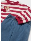 Conjunto sudadera rayas y pantalón Mayoral