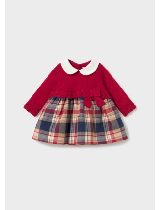 Vestido tricot combinado...