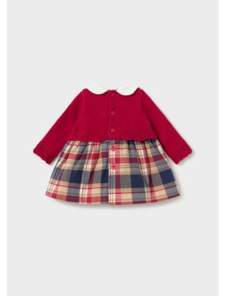 Vestido tricot combinado...