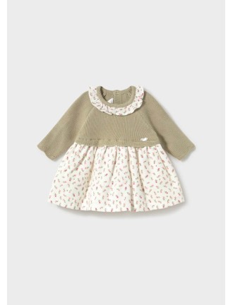 Vestido combinado flores Mayoral