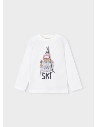 Camiseta osos esquiando