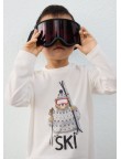 Camiseta osos esquiando