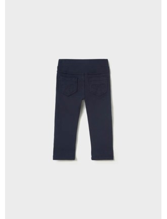 Pantalón básico felpa marino