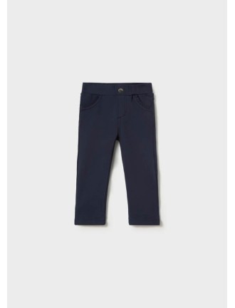 Pantalón básico felpa marino