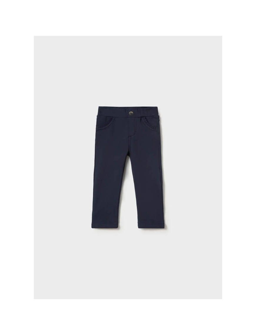 Pantalón básico felpa marino
