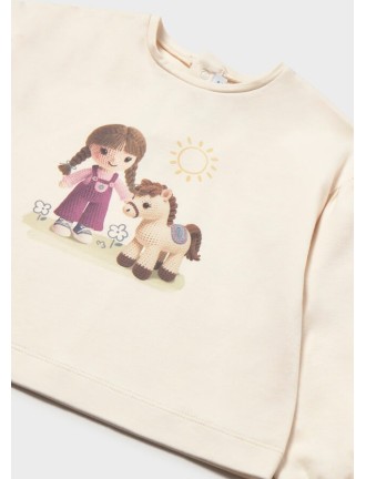 Camiseta niña poni Mayoral