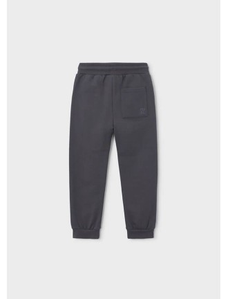 Pantalón básico felpa gris...