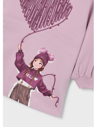 Vestido sudadera niña globo...