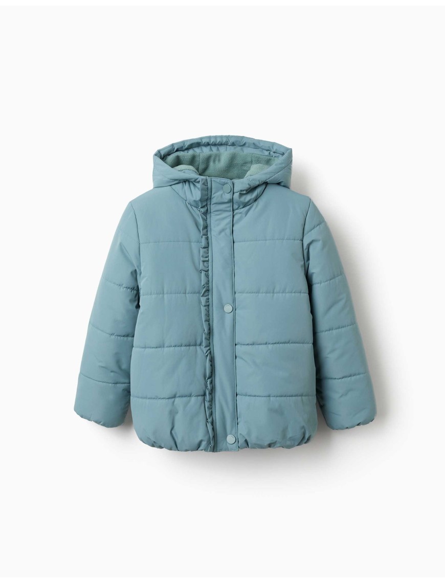 Chaqueta verde capucha Zippy