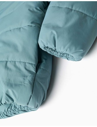 Chaqueta verde capucha Zippy