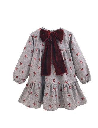 Vestido lazos estampado Newness
