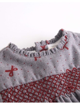 Vestido lazos estampado Newness