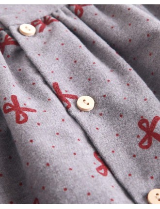 Vestido lazos estampado Newness