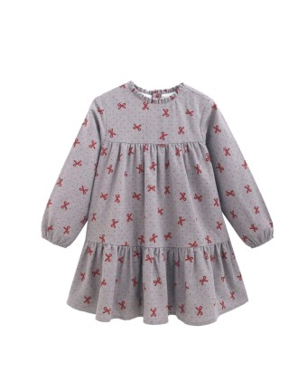 Vestido lazos estampado...