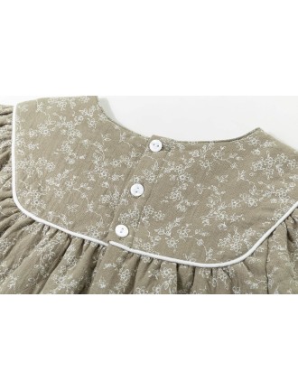 Vestido floral verde Newness