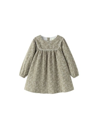 Vestido floral verde Newness