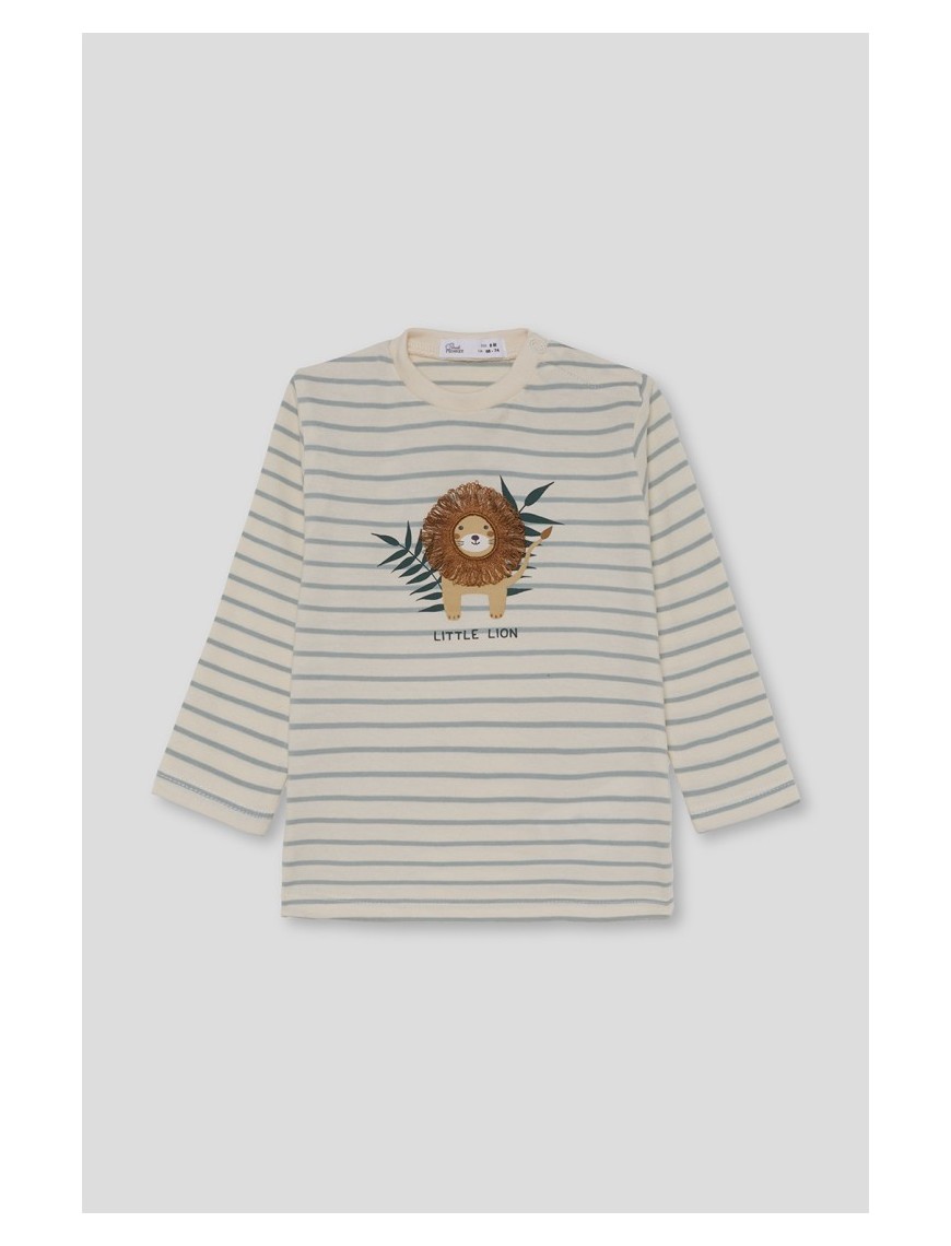Camiseta rayas león Street Monkey