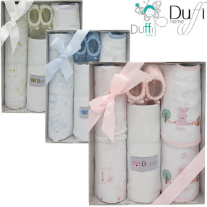 Set regalo baberos-patucos-gasas Duffi