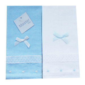 Pack 2 gasas con puntilla y lazo varios colores Duffy