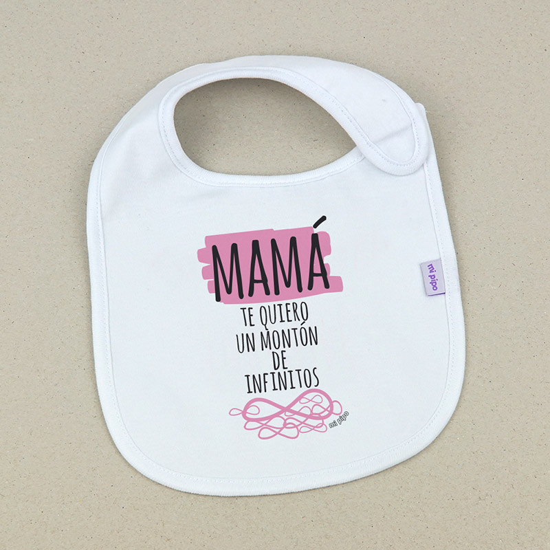 Babero Máma te quiero un montón - Imagen 2